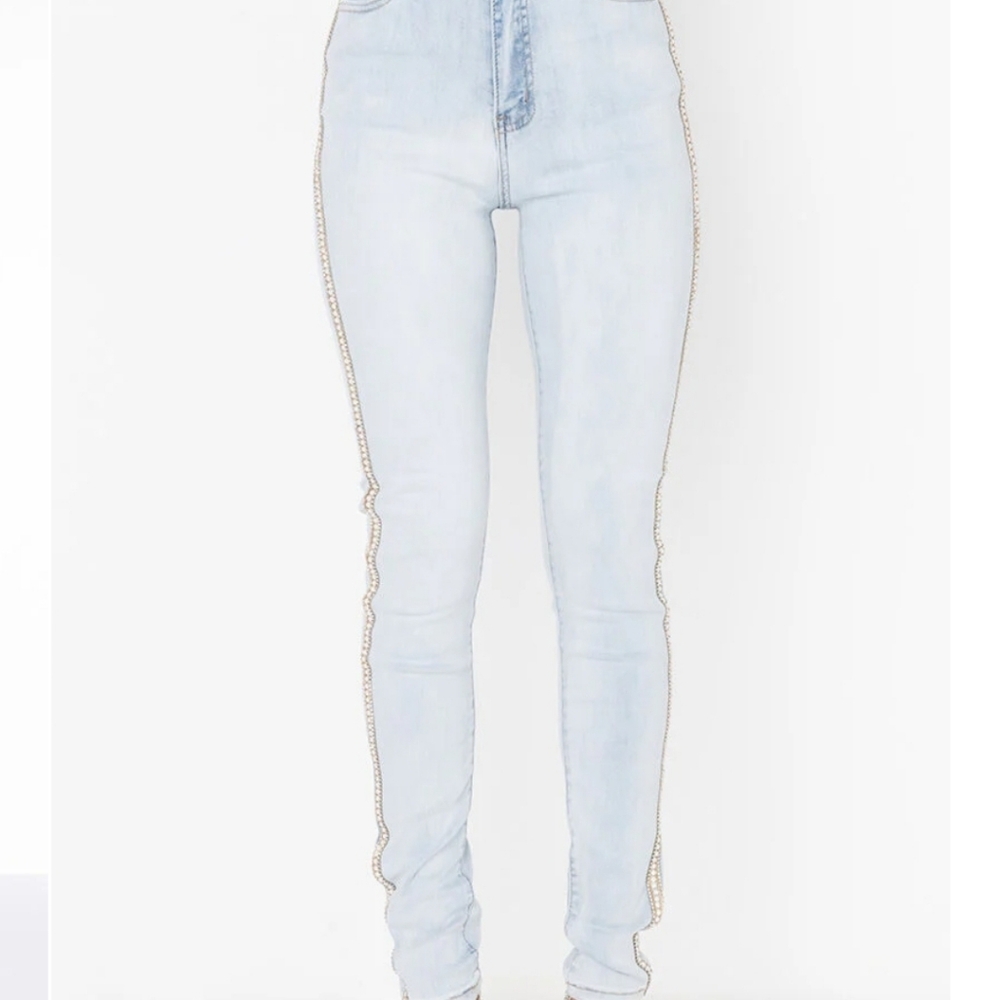FLEX FIT EXTREME STRETCH HIGH WAIST PEARL SKINNY JEANS - 17